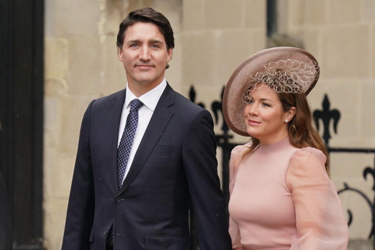 Justin Trudeau y Sophie Trudeau en la ceremonia de coronación de Carlos III el pasado mes de mayo.