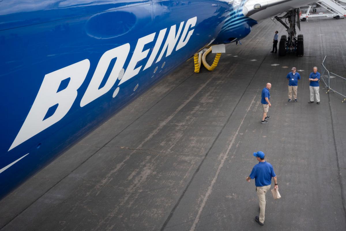 Foto de un boeing 777X