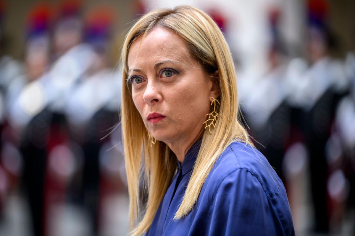 Giorgia Meloni en una visita oficial a Vietnam hace unos días.