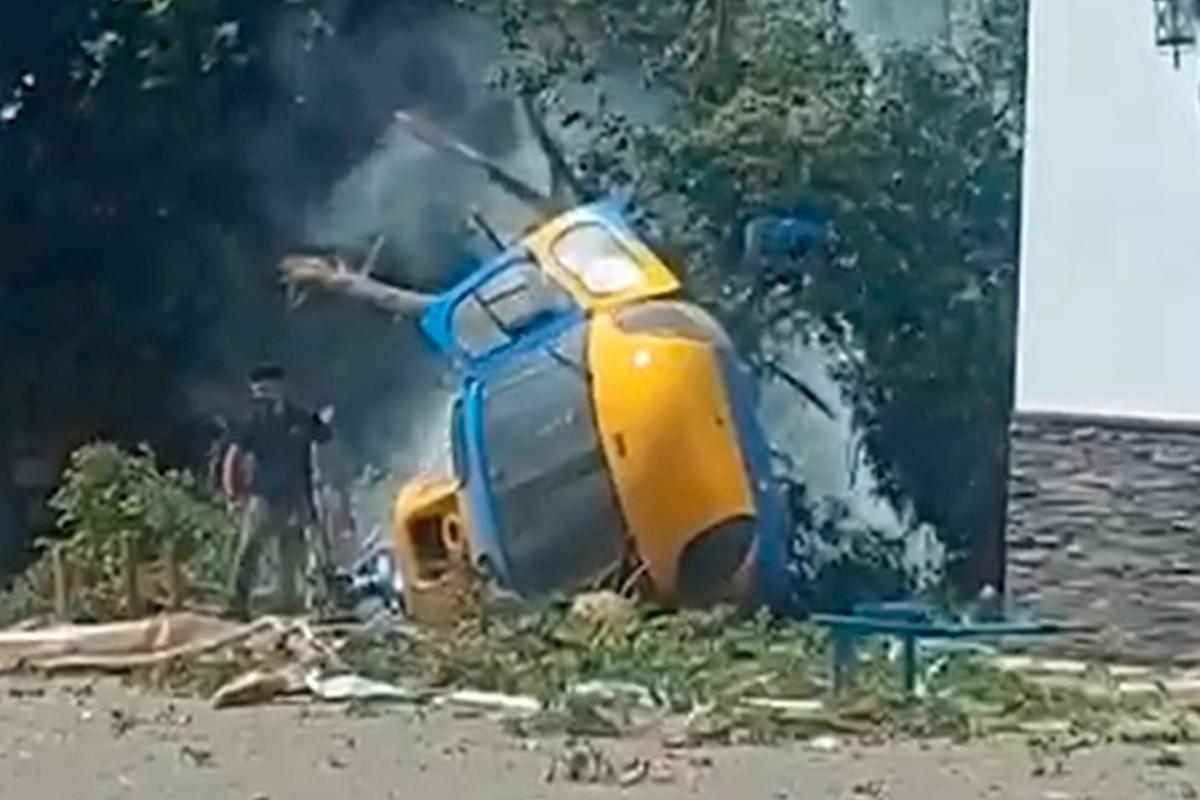 El helicóptero de la DGT.