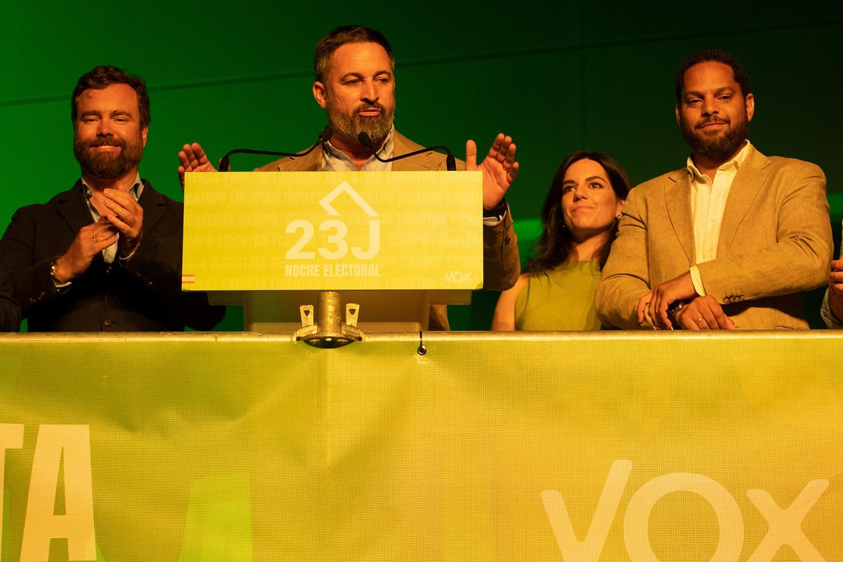 Santiago Abascal tras los resultados del 23 de julio.