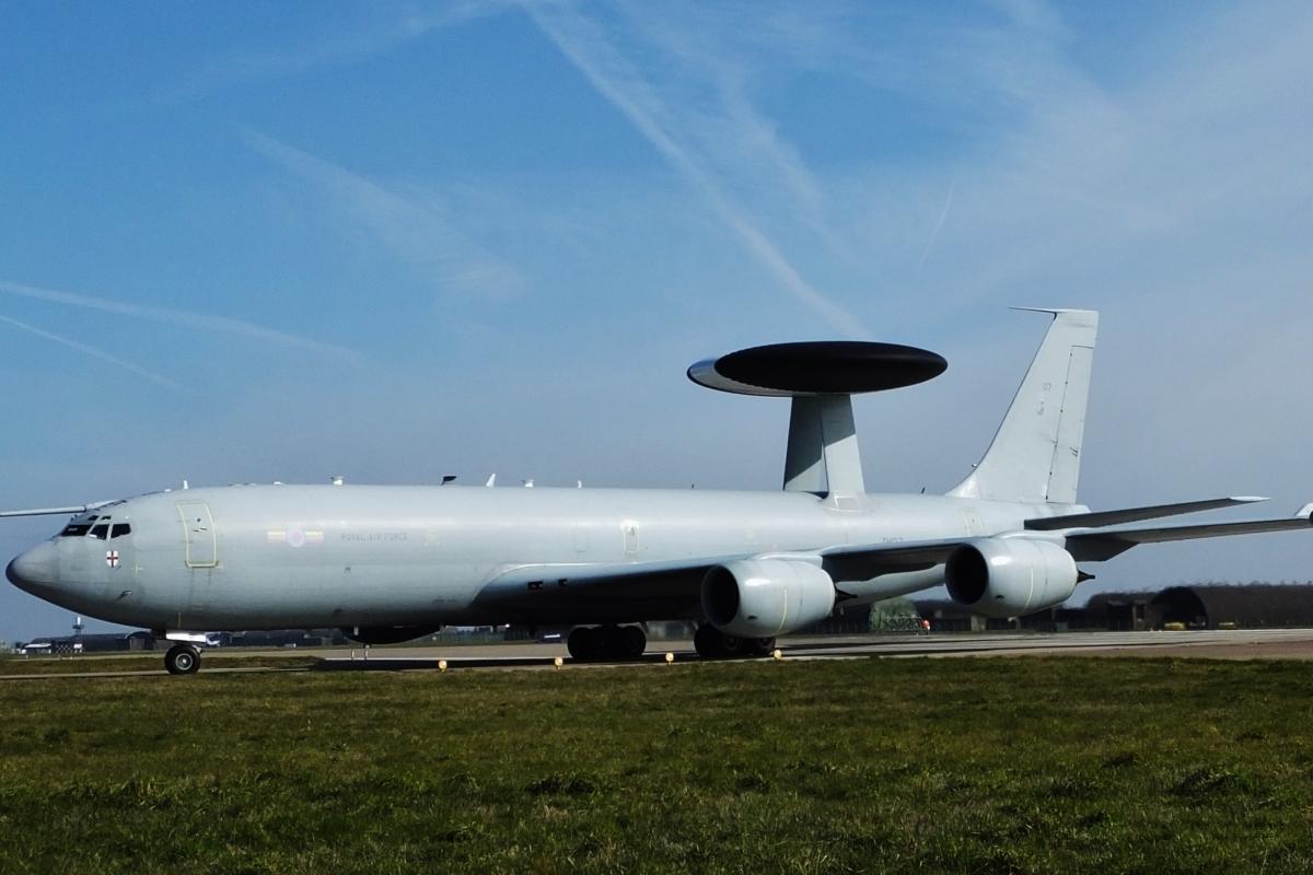 Imagen de archivo de un Boeing E-3D Sentry AEW1 de las Fuerzas Aéreas británica (RAF), en Coningsby (Lincolnshire, Reino Unido).