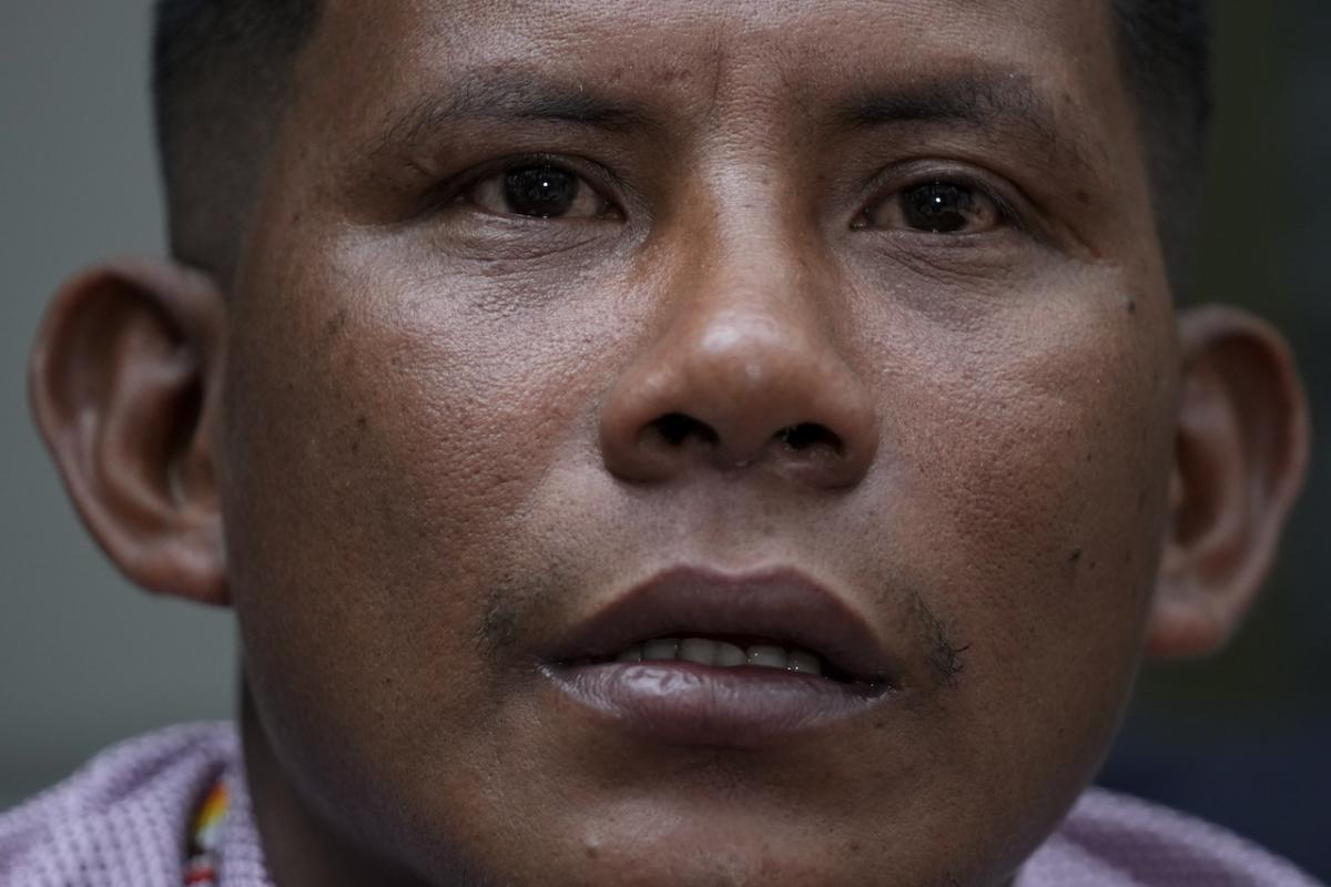 Manuel Ranoque, padre de dos de los niños desaparecidos en la selva de Colombia.