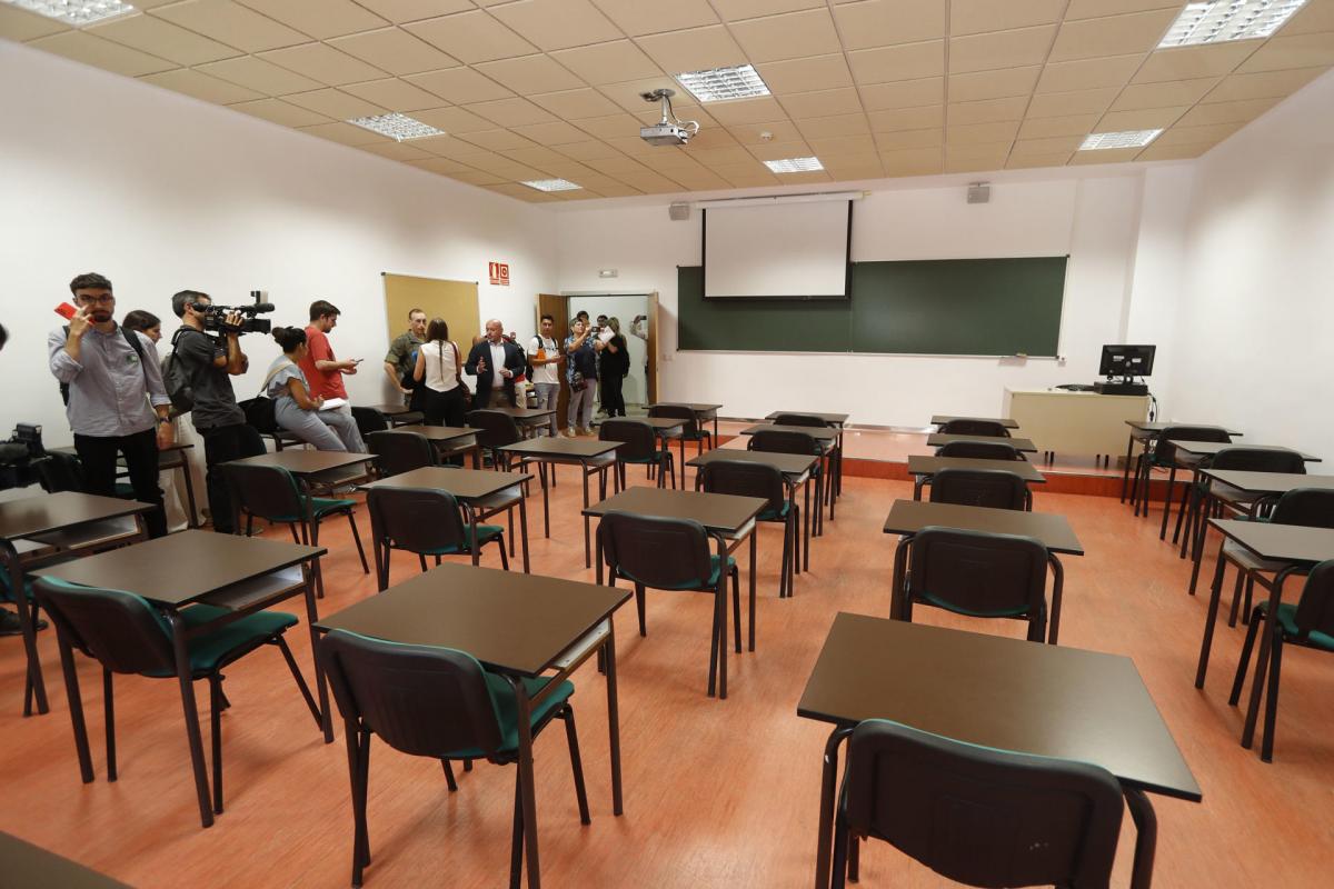 Aula como a la que asistirá la princesa Leonor en la Academia General Militar en Zaragoza