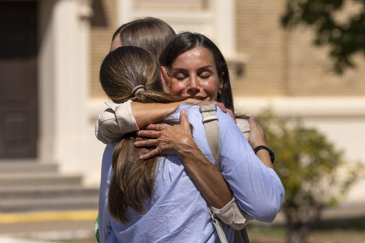 La reina Letizia y la princesa Leonor.