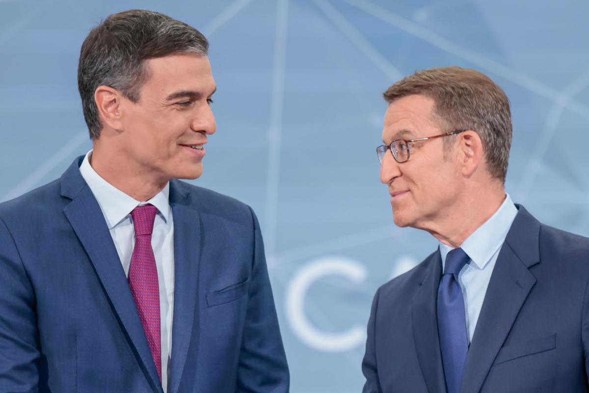 Pedro Sánchez y Alberto Núñez Feijóo.