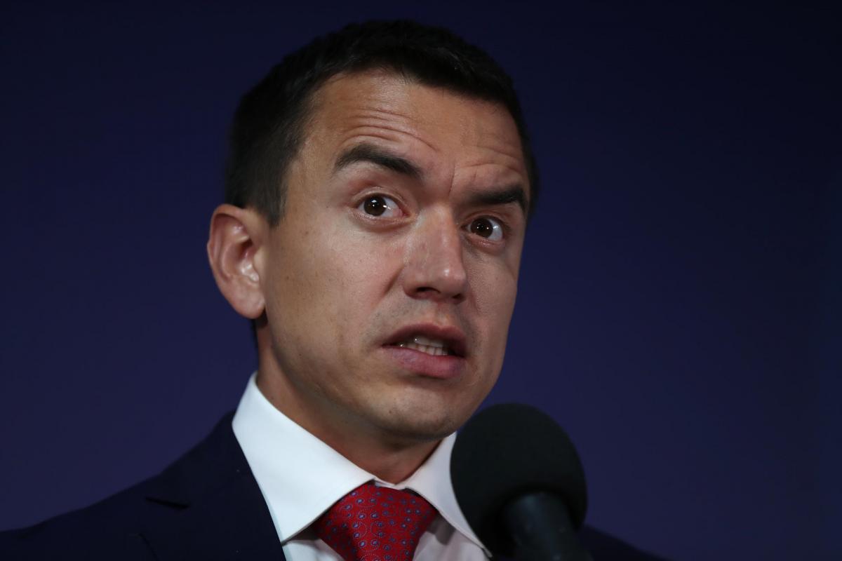 El candidato Daniel Noboa en una imagen reciente.