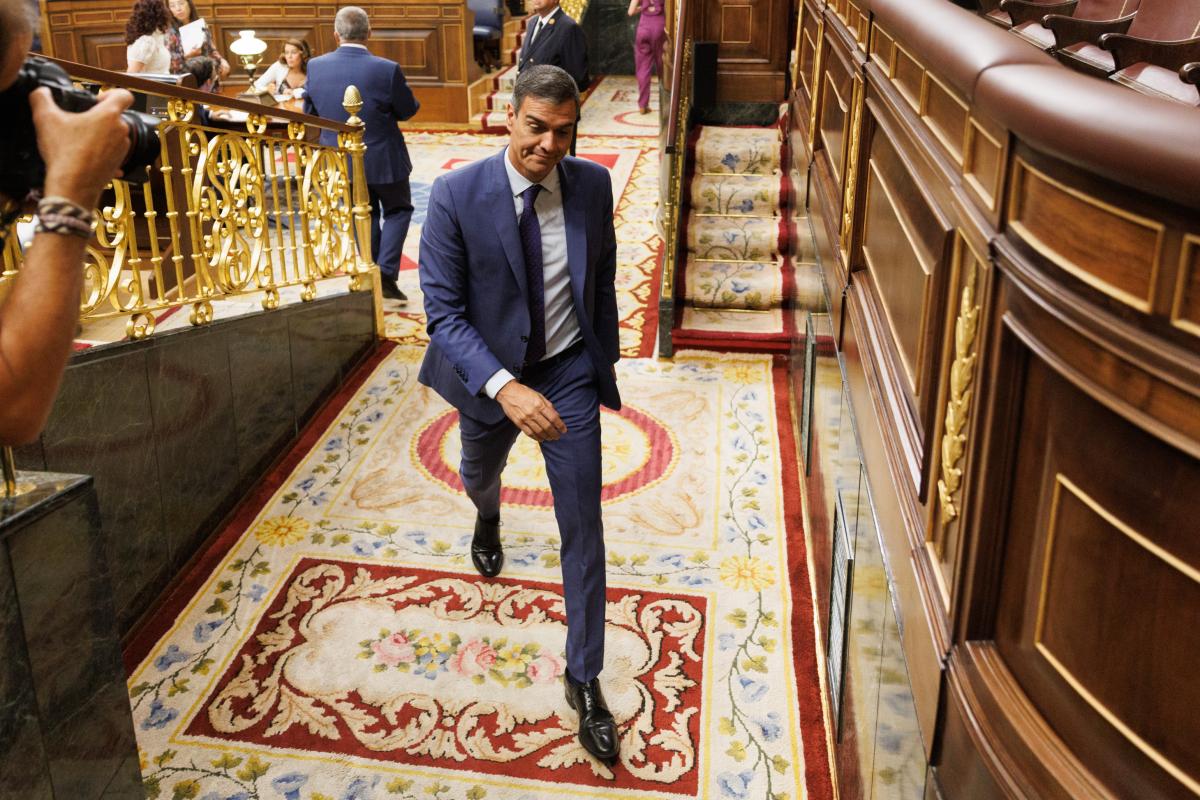 Foto de Pedro Sánchez en el Congreso.