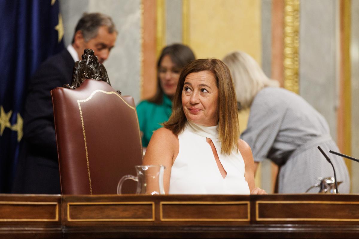 La nueva presidenta del Congreso, Francina Armengol.