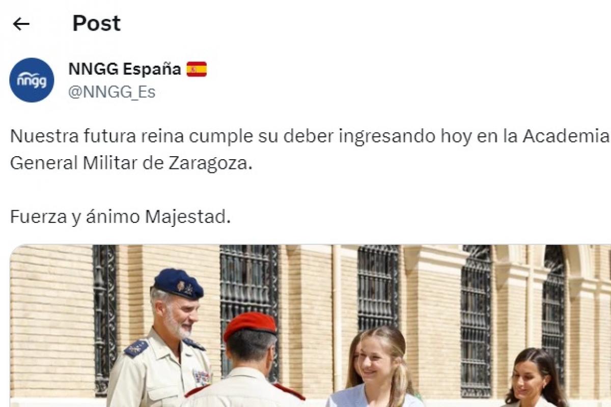 El tuit de las Nuevas Generaciones del PP