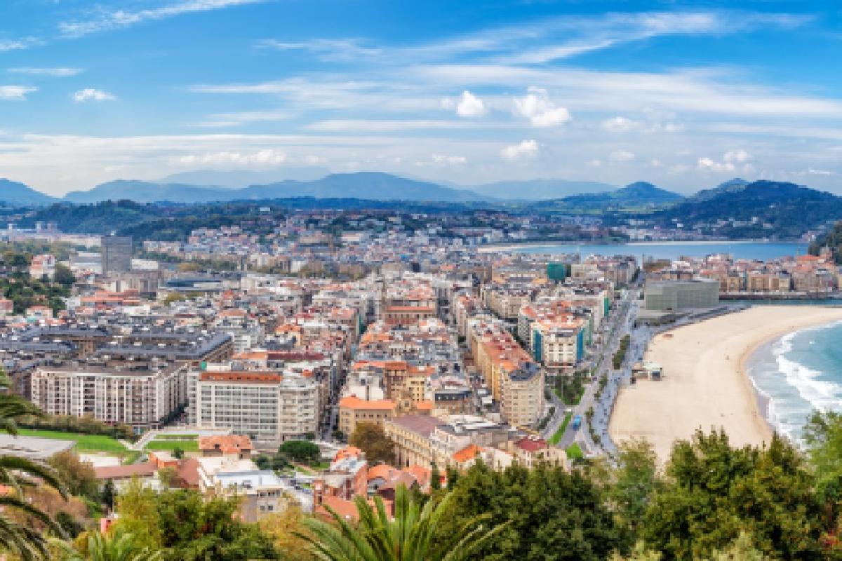 Vista aérea de San Sebastián