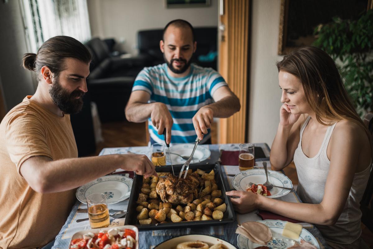 Comida de domingo en familia.