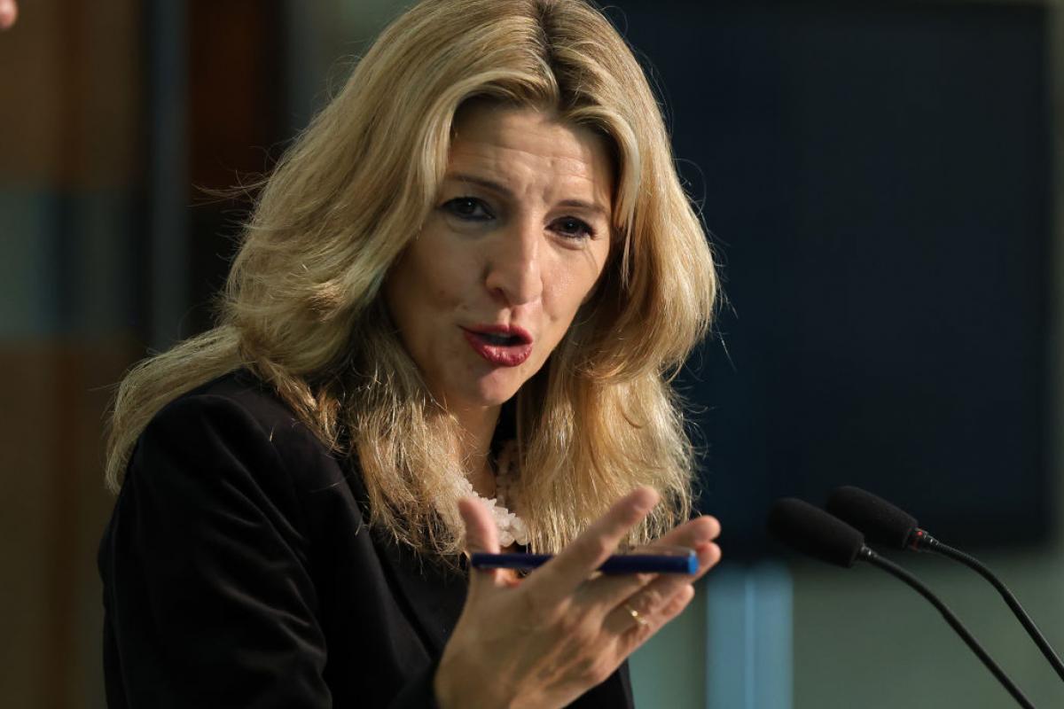 Yolanda Díaz, en una intervención