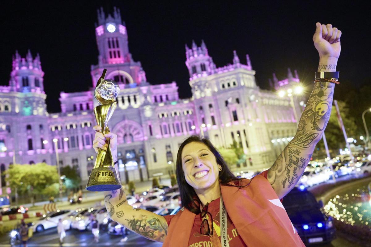 La fiesta de la selección femenina de fútbol por el Mundial