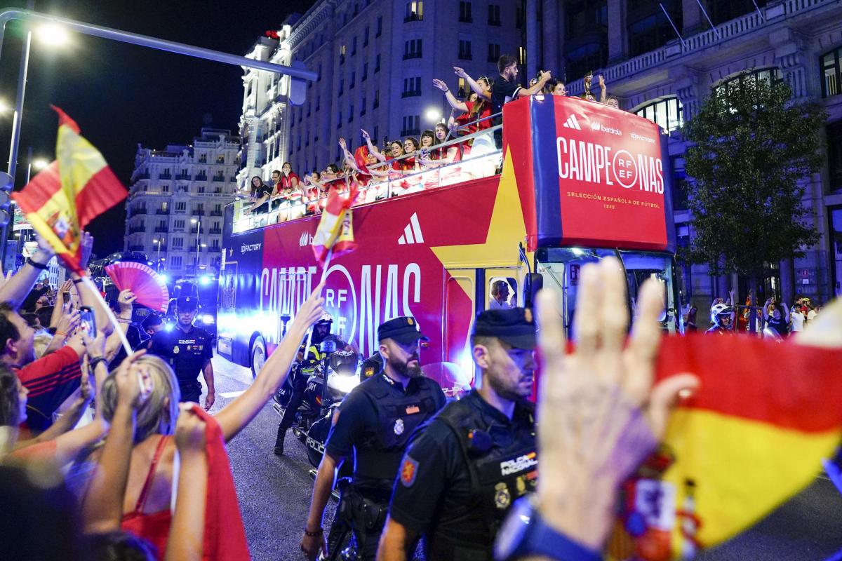 La fiesta de la selección femenina de fútbol por el Mundial