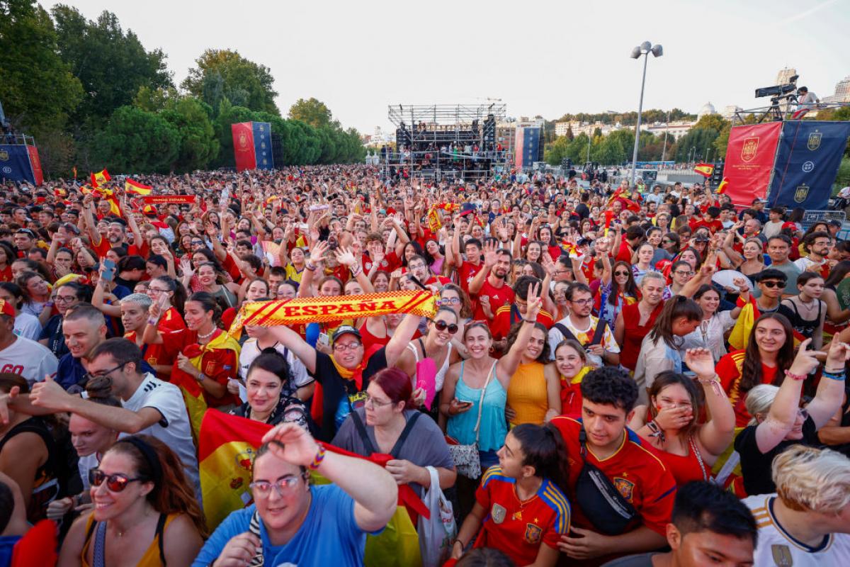 La fiesta de la selección femenina de fútbol por el Mundial