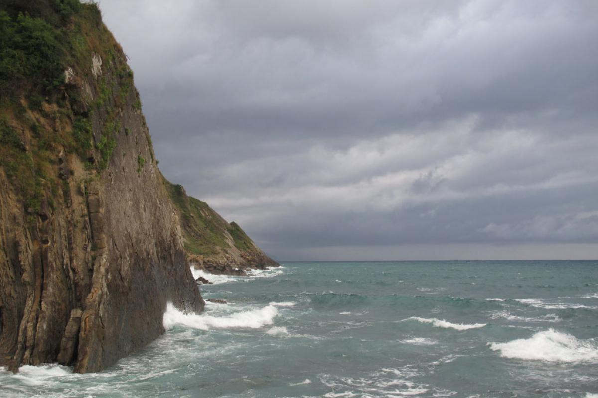 Paisaje de la costa de Zumaya