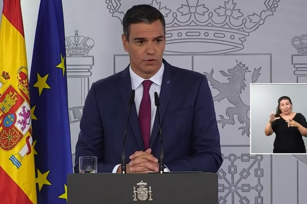 Pedro Sánchez, este martes.