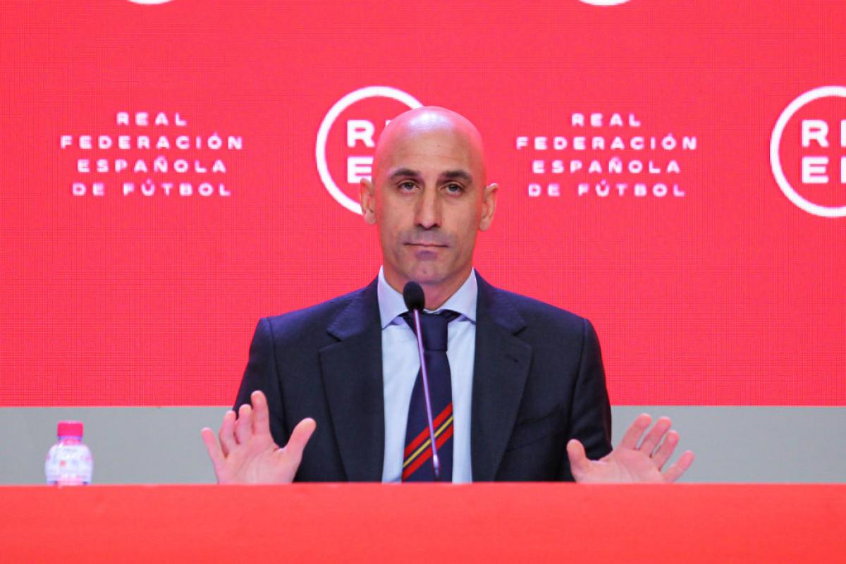 Luis Rubiales, en una rueda de prensa en la Ciudad del Fútbol