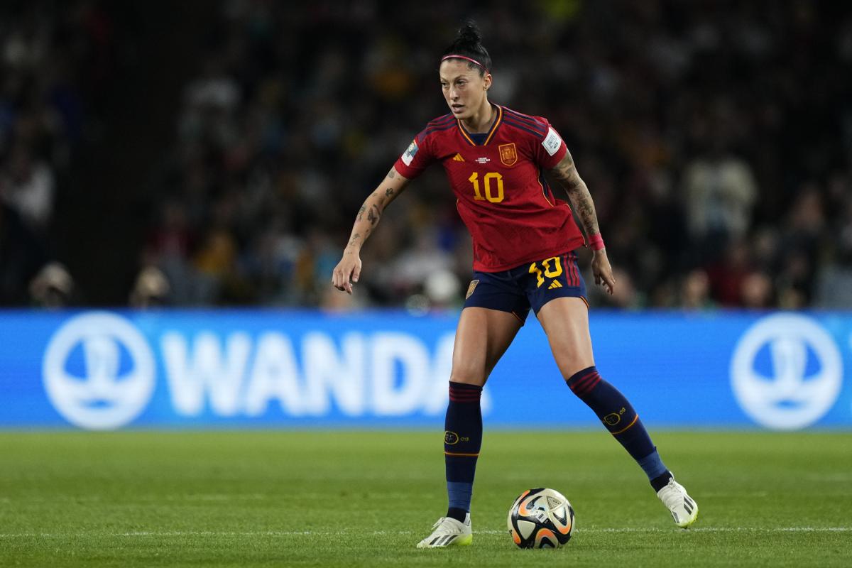 Jenni Hermoso en la final del Mundial.