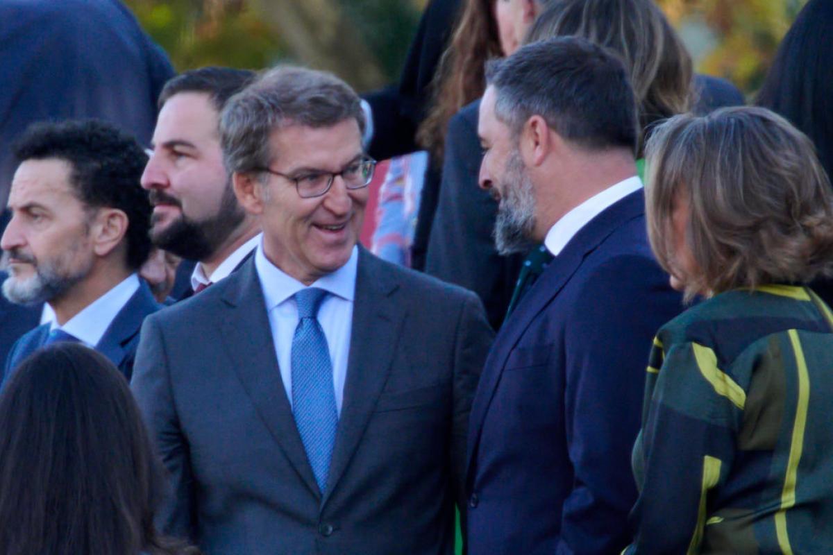 Imagen de archivo de Núñez Feijóo y Abascal.