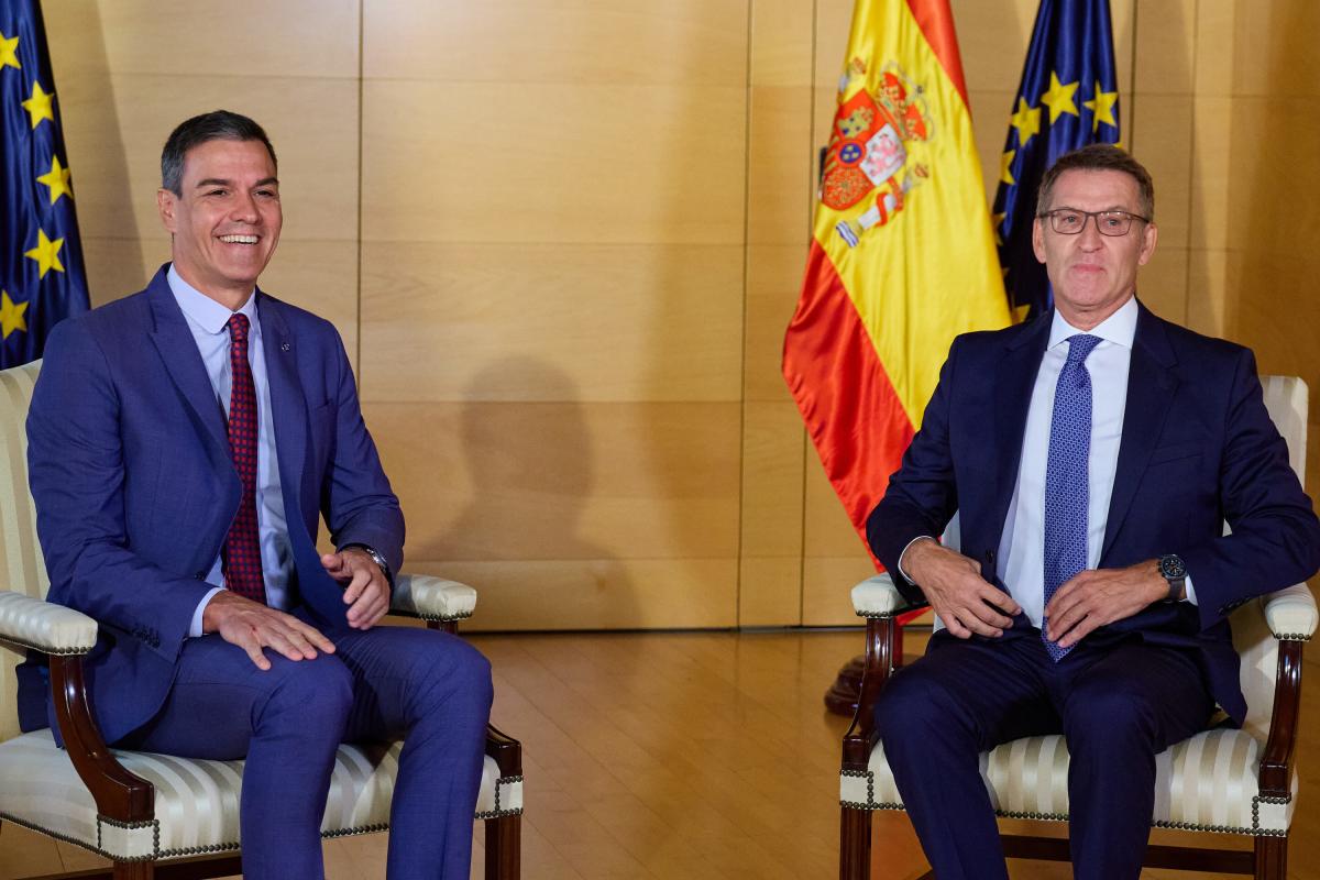 Pedro Sánchez y Alberto Núñez Feijóo.