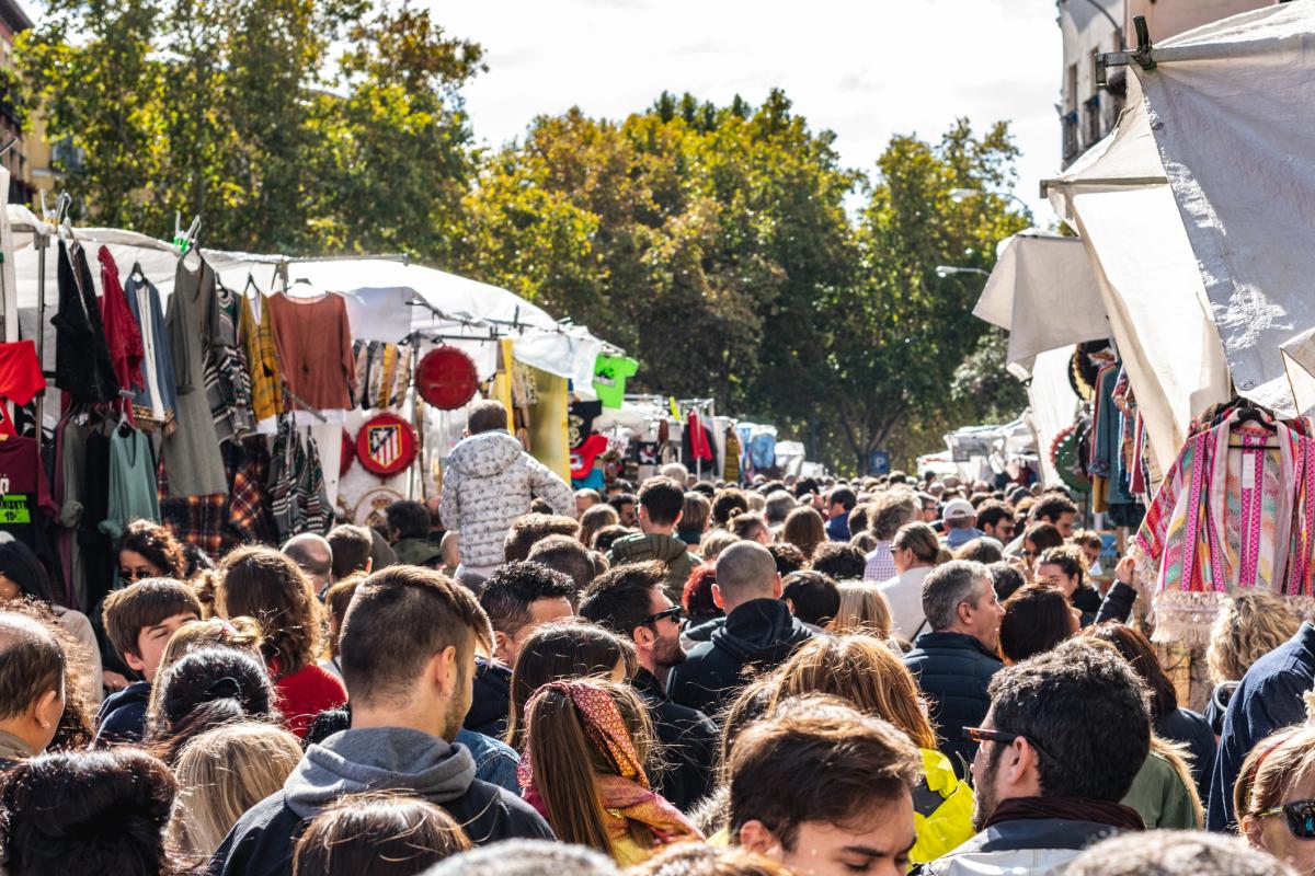 Imagen de archivo del Rastro de Madrid.