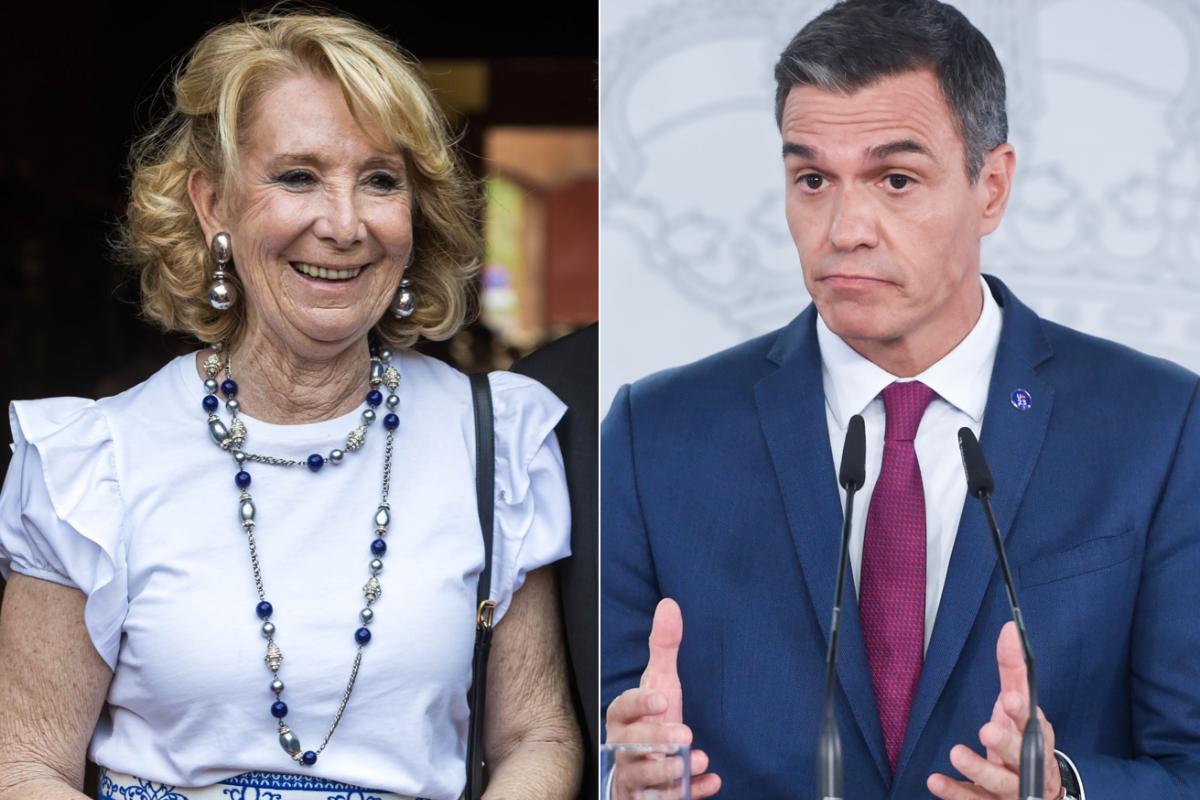 Esperanza Aguirre y Pedro Sánchez