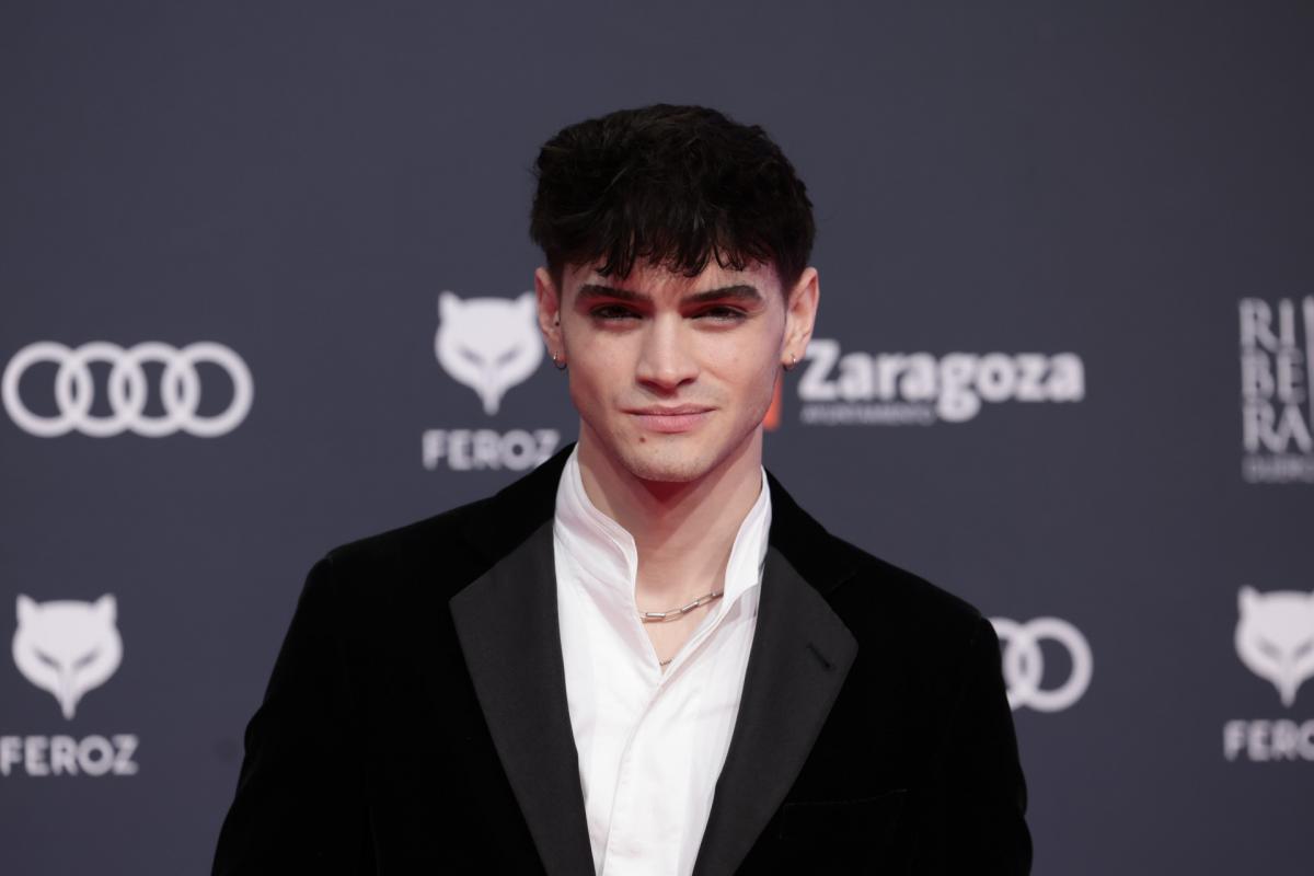 El actor Gabriel Guevara, en los Premios Feroz 2023.