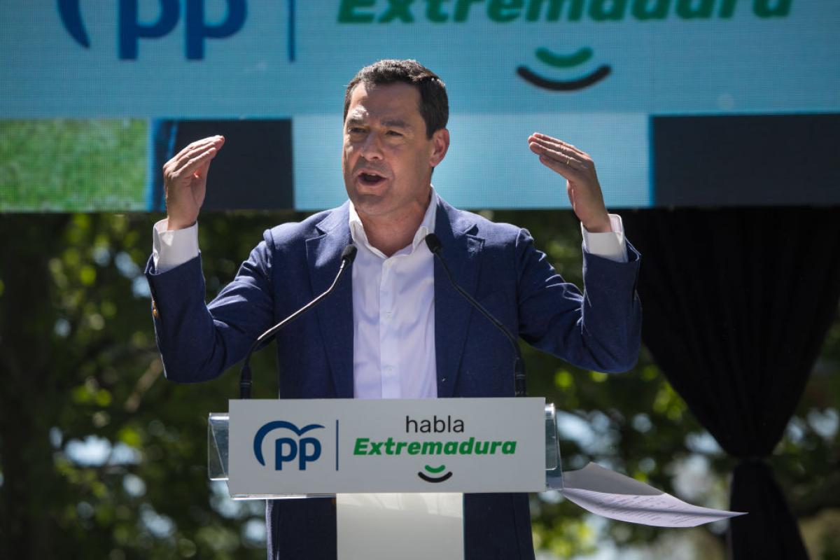 Juan Manuel Moreno Bonilla, mandatario andaluz, en una imagen de archivo.