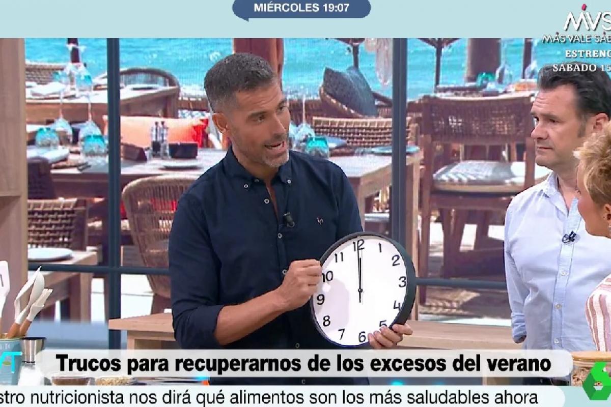 El nutricionista Pablo Ojeda en el programa de Más Vale Tarde hoy miércoles 6 de septiembre