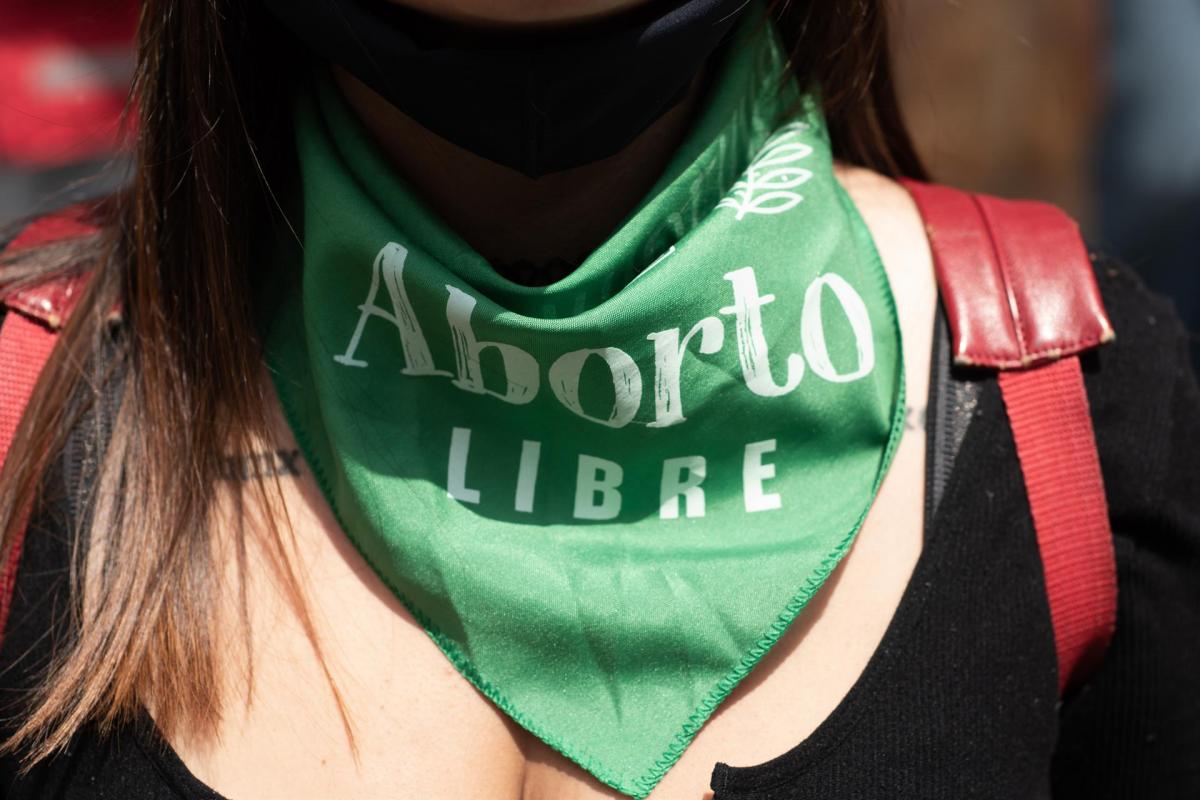 Un pañuelo verde a favor del aborto libre