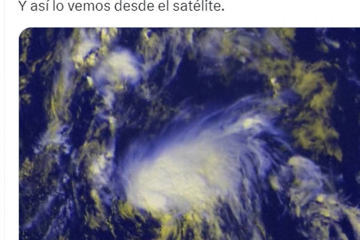 Captura del tuit donde se ha presentado la imagen.