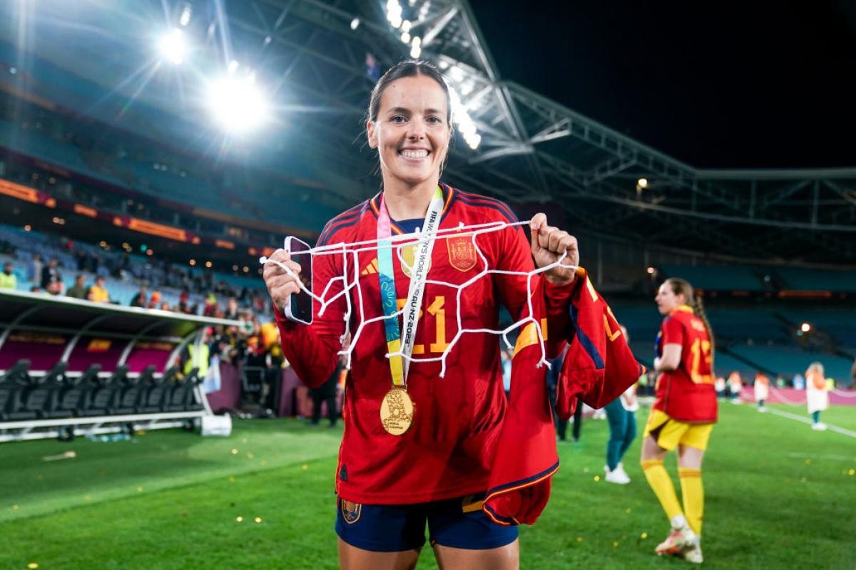 Claudia Zornoza posa tras ganar el Mundial