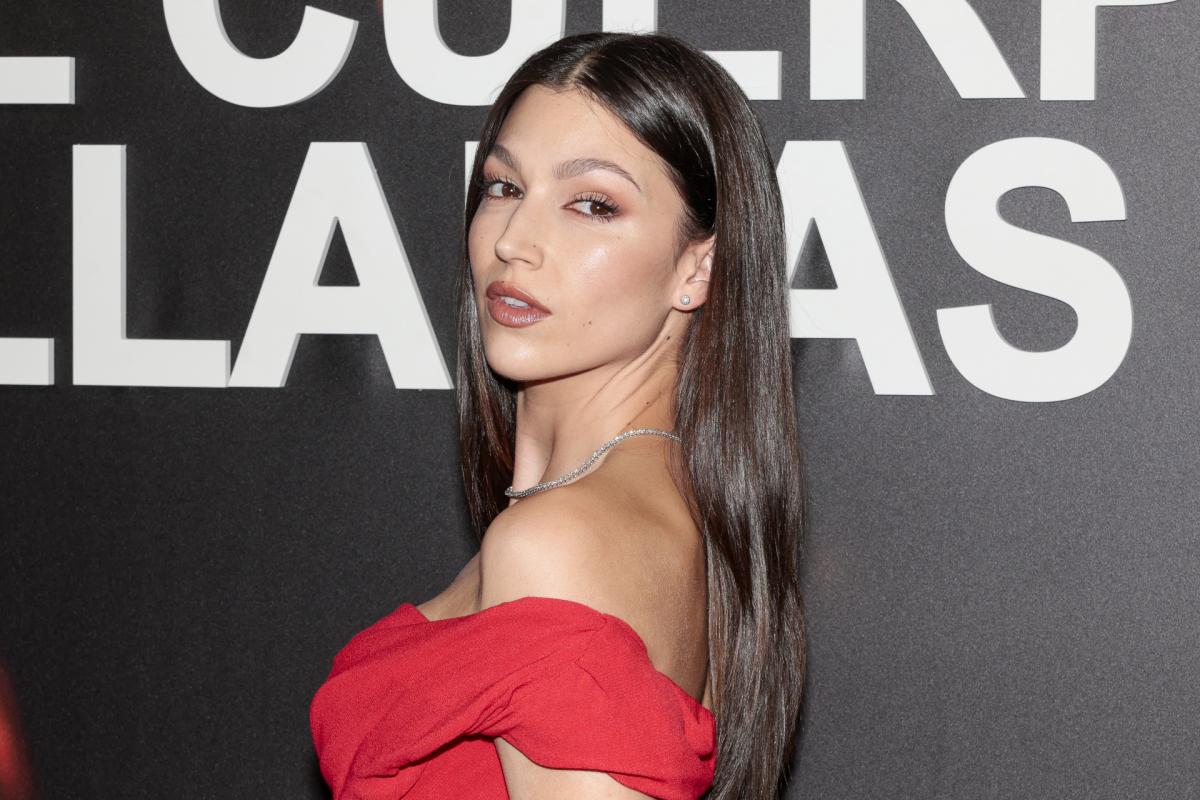 La actriz Úrsula Corberó en la presentación de 'El cuerpo en llamas' el 6 de septiembre en Madrid.