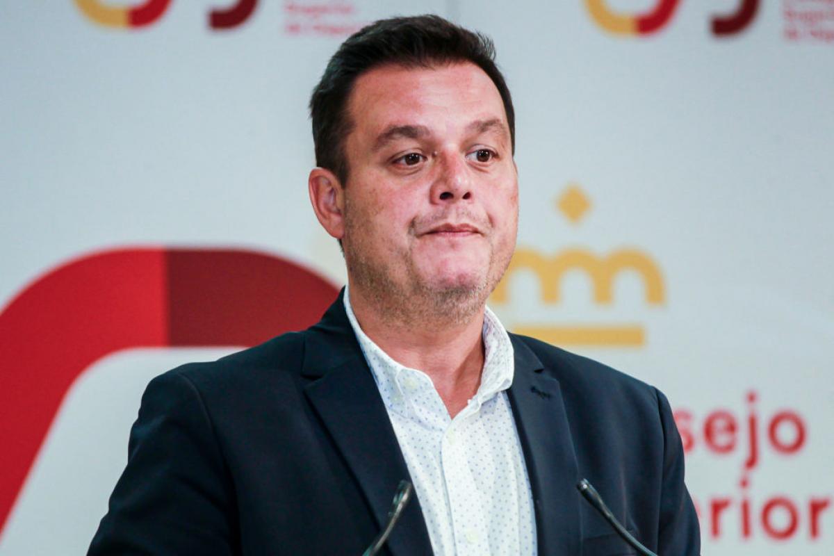 Víctor Francos, presidente del Consejo Superior de Deportes en una rueda de prensa.