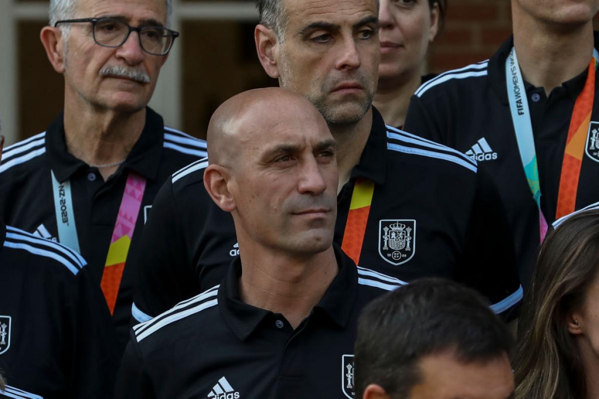 Rubiales, en un acto en La Moncloa tras ganar el Mundial femenino