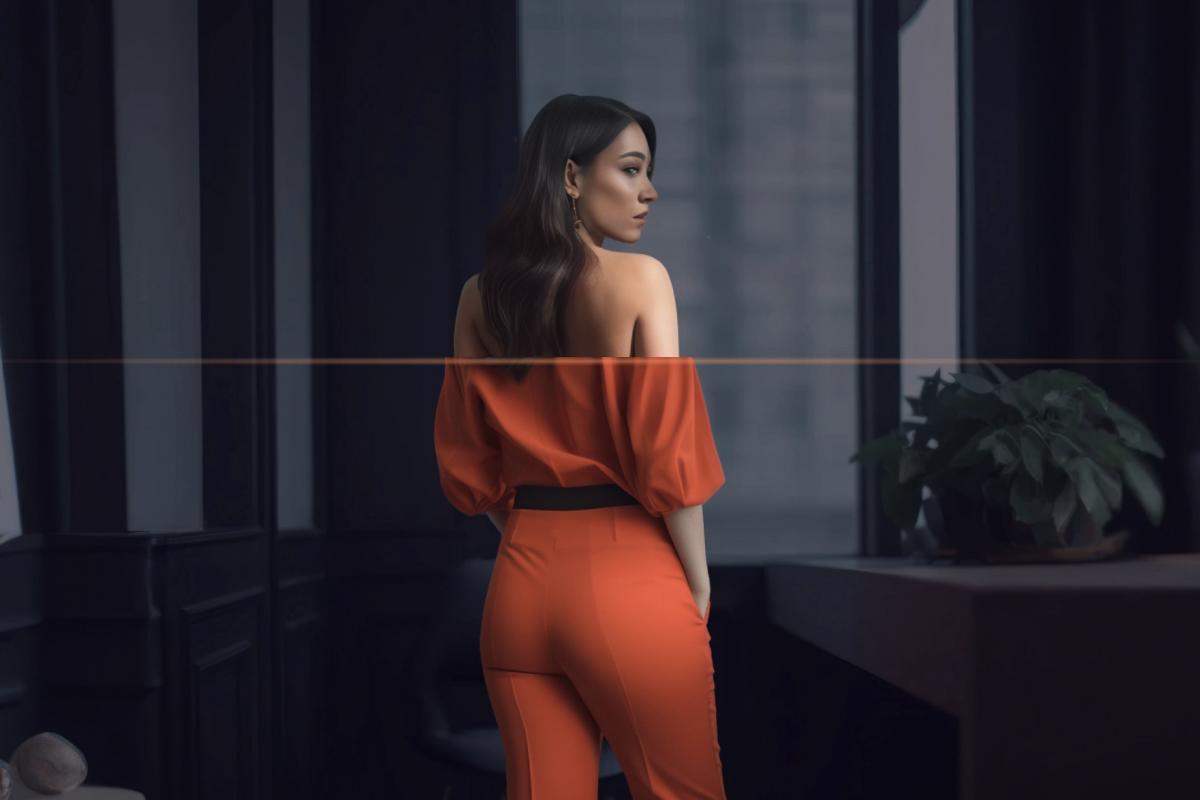 Imagen que usa la aplicación 'Clothoff' en su web para promocionarse.