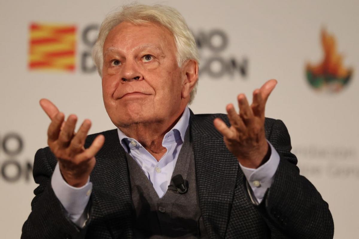 Felipe González, en un acto reciente