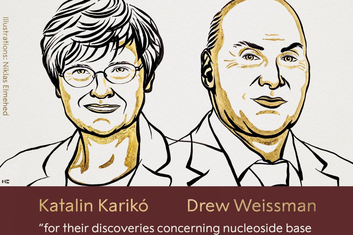 Katalin Karikó y Drew Weissman, Nobel de Medicina.
