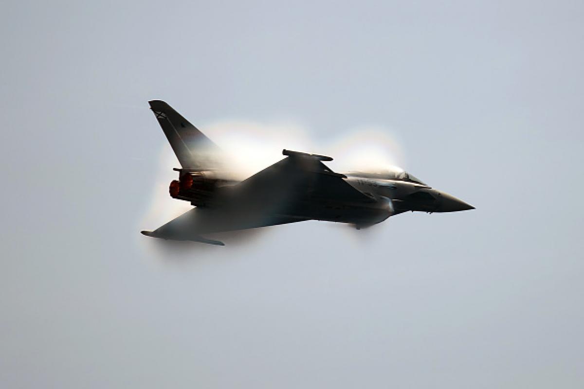 Imagen de archivo de un Eurofighter del ALA 11.