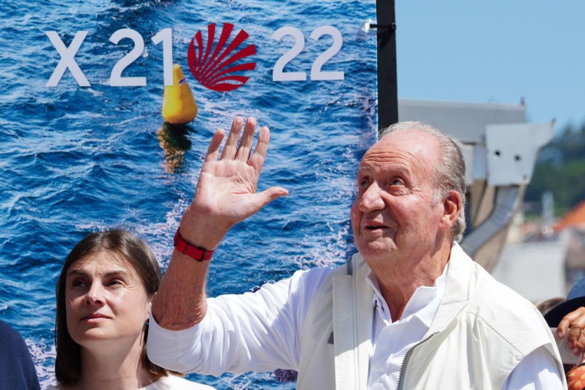 Juan Carlos I, en una de sus recientes visitas a Sanxenxo