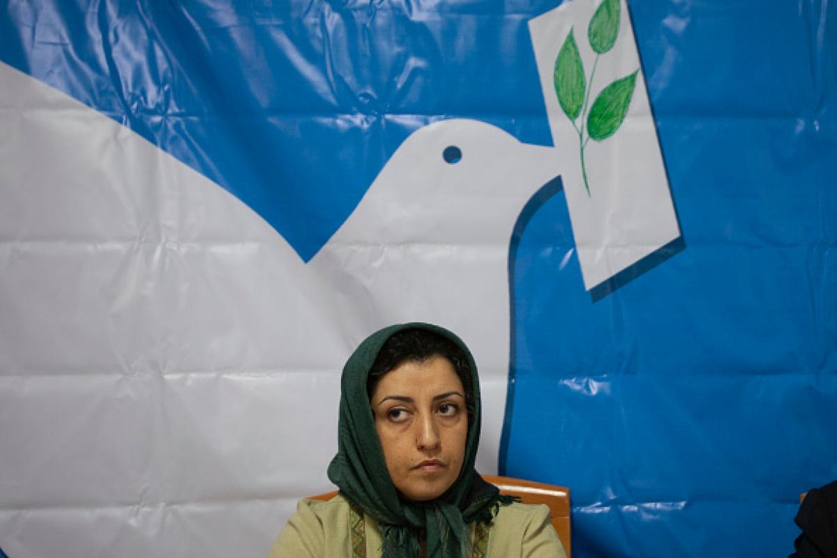 Narges Mohammadi, activista iraní y ganadora del Nobel de la Paz 2023, en una imagen de archivo.