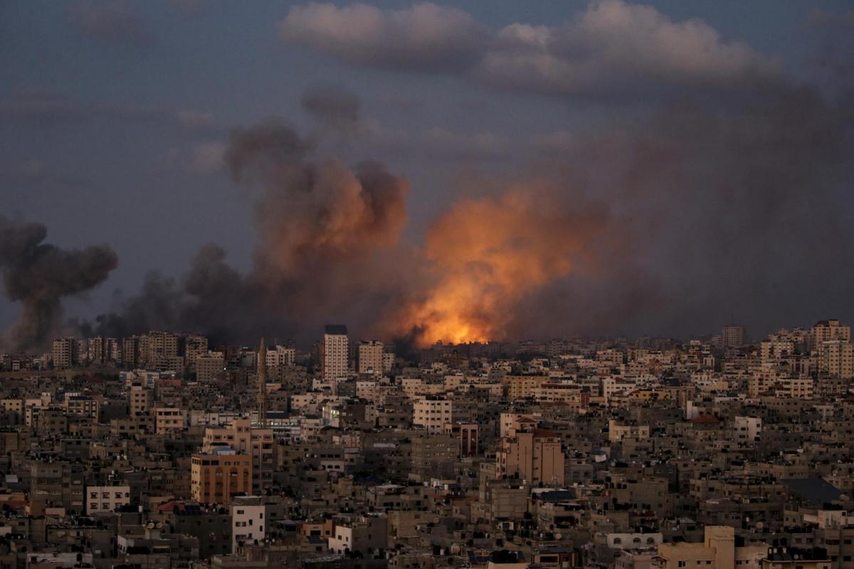 Imagen del último bombardeo de Israel sobre Gaza.