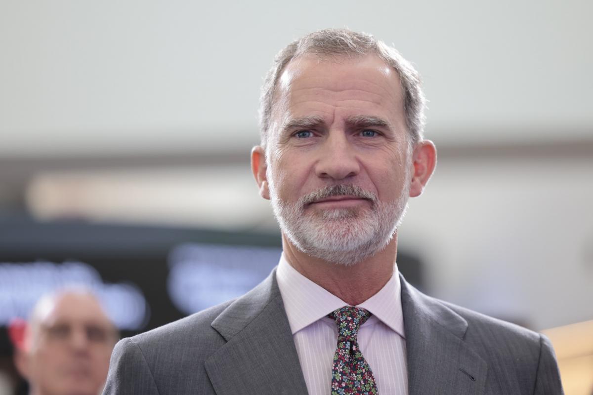 El rey Felipe Vi en la inauguración de International Business University (Universidad Internacional de Empresa UNIE) el 4 de octubre de 2023 en Madrid.