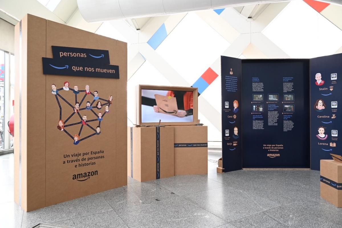 Exposición 'Personas que nos mueven' de Amazon.