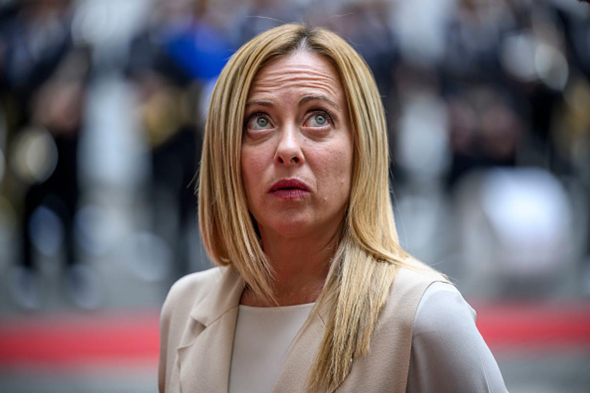 La primera ministra italiana, Giorgia Meloni.