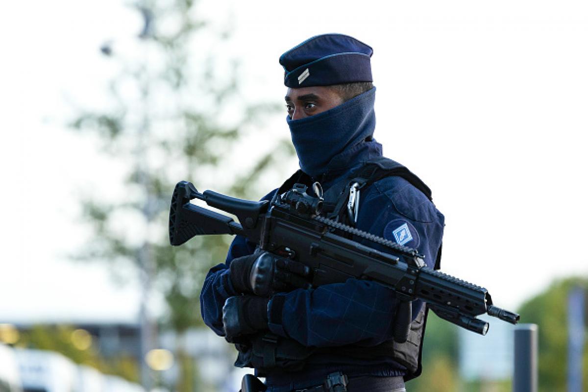 Imagen de archivo de un gendarme francés.