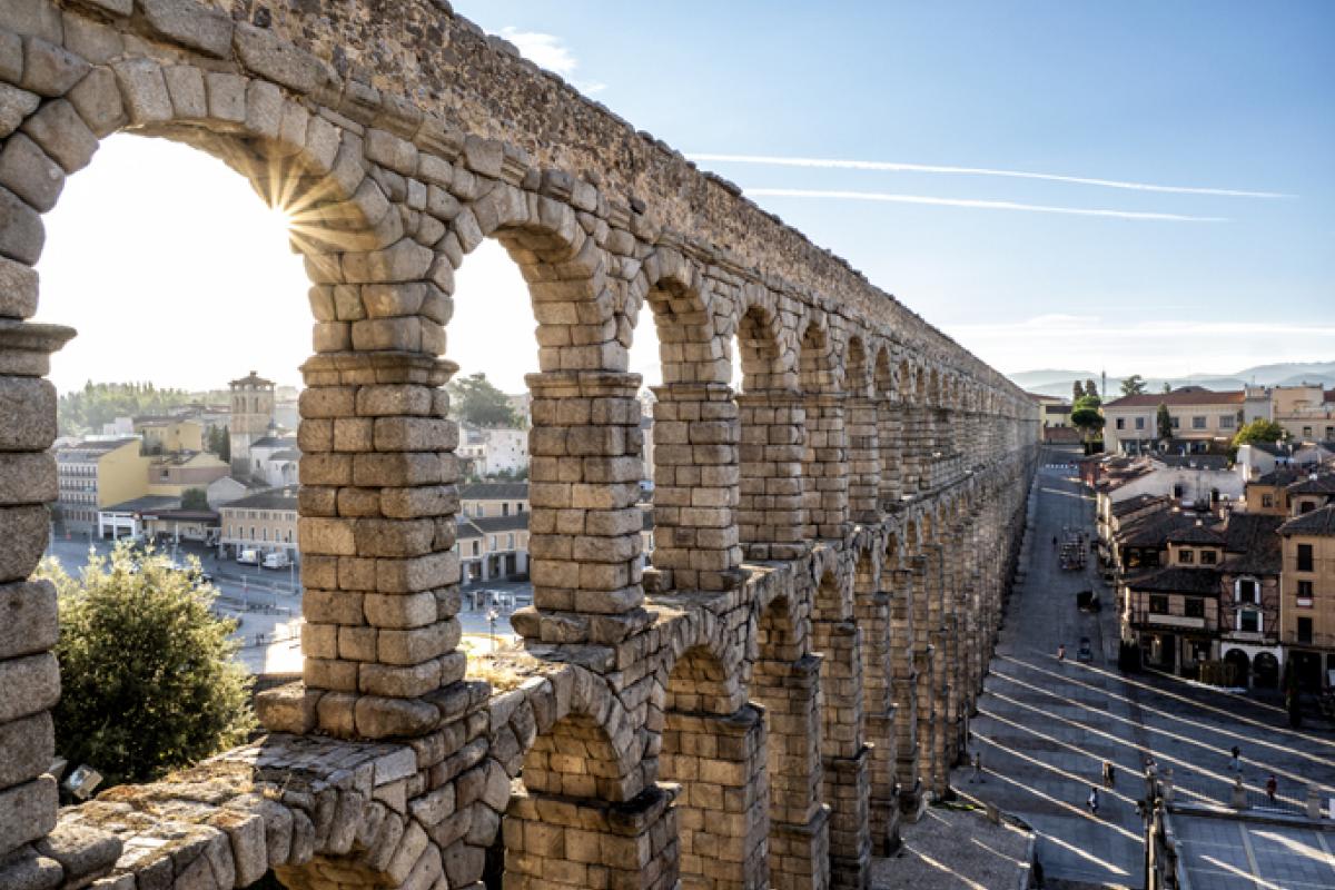 Acueducto romano de Segovia en una imagen de archivo.