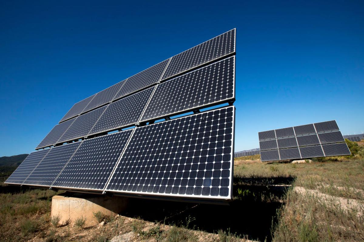 Parque fotovoltaico en Tarragona.